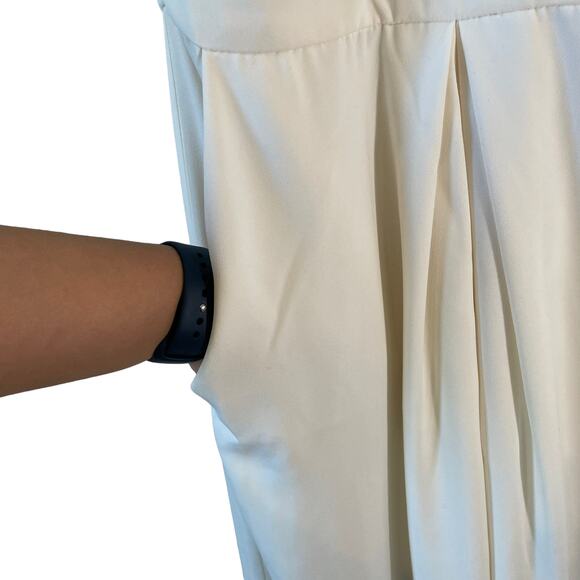 Jill Stuart BHLDN Mara Halter Jumpsuit White 0 New with Flaw Bridal Events Glam - Picture 7 of 16